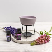 Ceramiczny kominek do olejków i wosków zapachowych Lilac