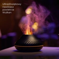 Nawilżacz powietrza kształt wulkanu czarny