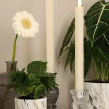 Świece LED 2 szt. Honeycomb - CREAM