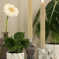 Świece LED 2 szt. Honeycomb - GOLD